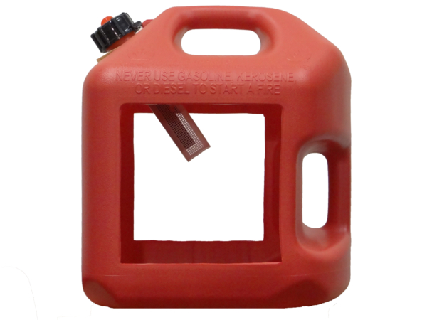 ea Midwest 5600 5 Gallon Red Poly Gas Gasoline Fuel Cans w Spill Proof Spout 3 