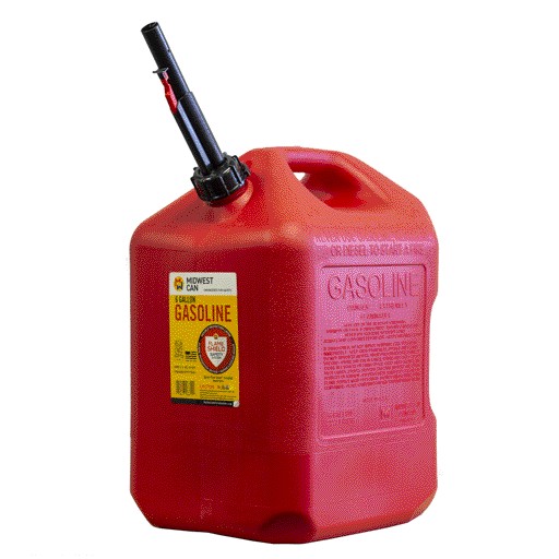 6gal 6610 Midwest Can Safe-Flo Gasoline Container for sale online 