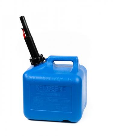 ea Midwest Can 2610 2 Gallon Blue Kerosene Cans w FlameShield Shutoff Spout 6 